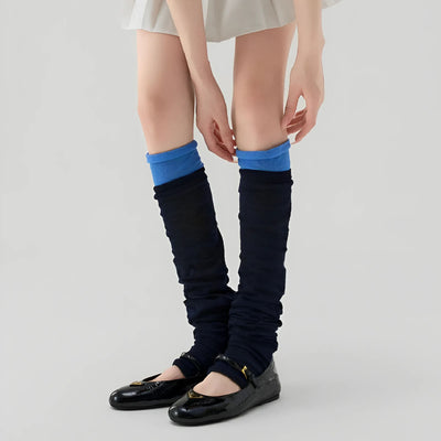 Ballet Color-Blocked Knee High Socks