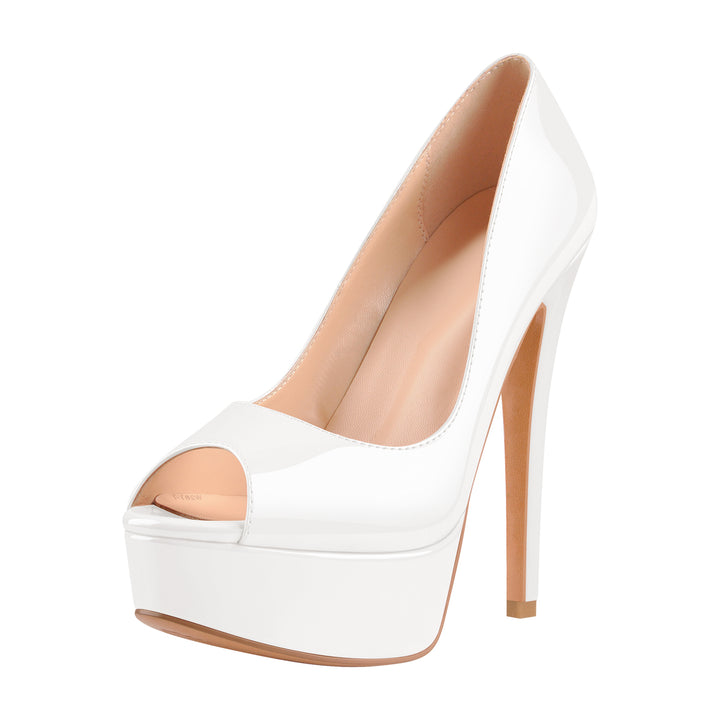 Peep Toe Platform Stiletto High Heel Pumps – Onlymaker