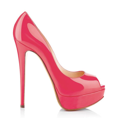 Peep Toe Pumps Platform Stiletto High Heels Pumps – Onlymaker