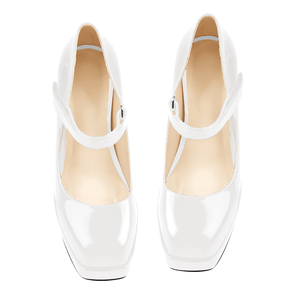 Maison Margiela Tabi Leather Mary Jane Pumps in White | Lyst
