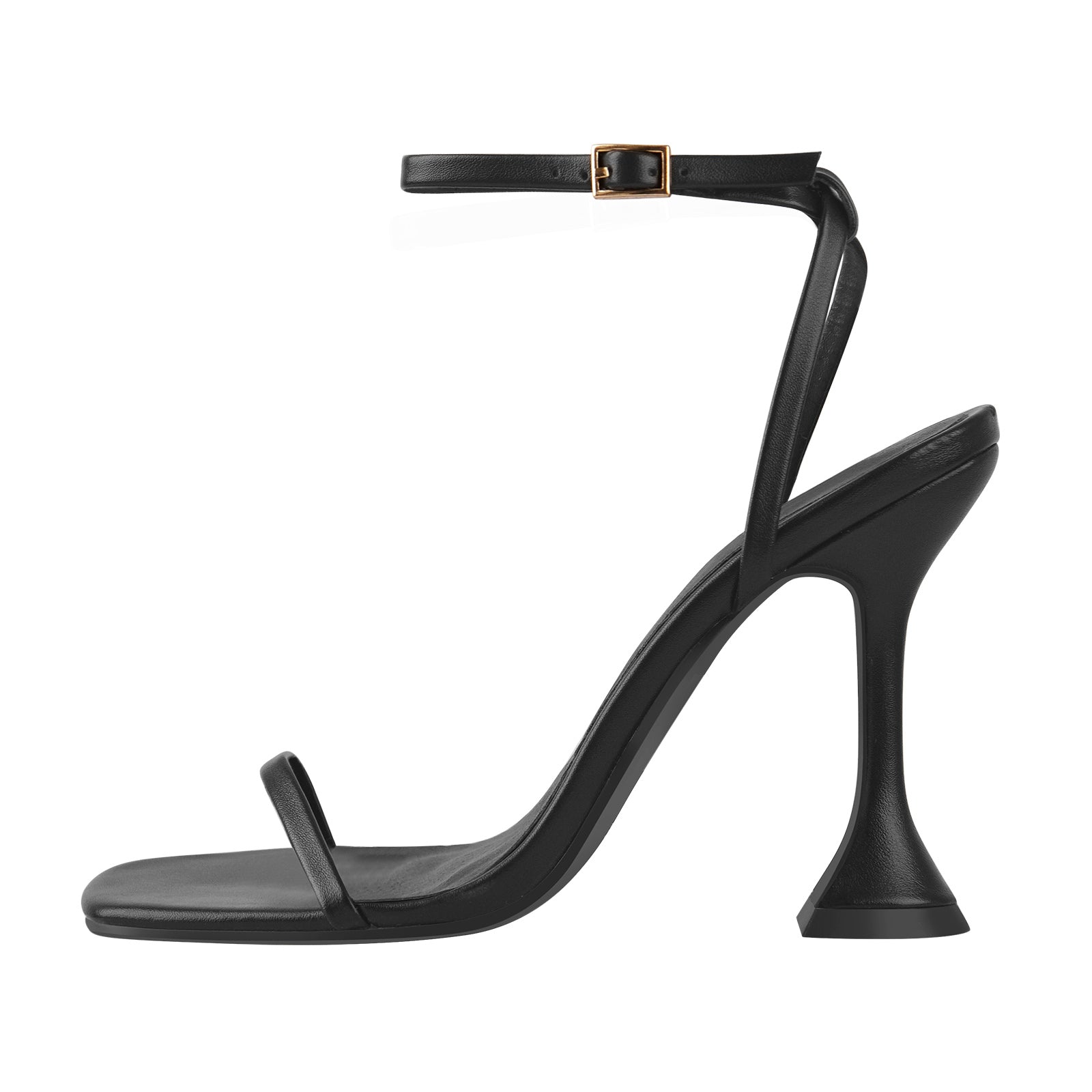 Black Ankle Strap High Heel Sandals Onlymaker