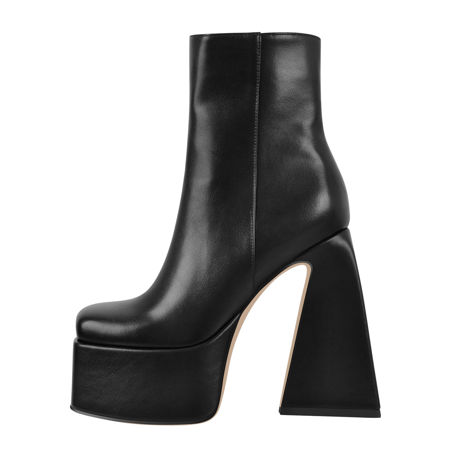 Chunky Ankle Boots Thick High Heels Platform Shoes – Onlymaker