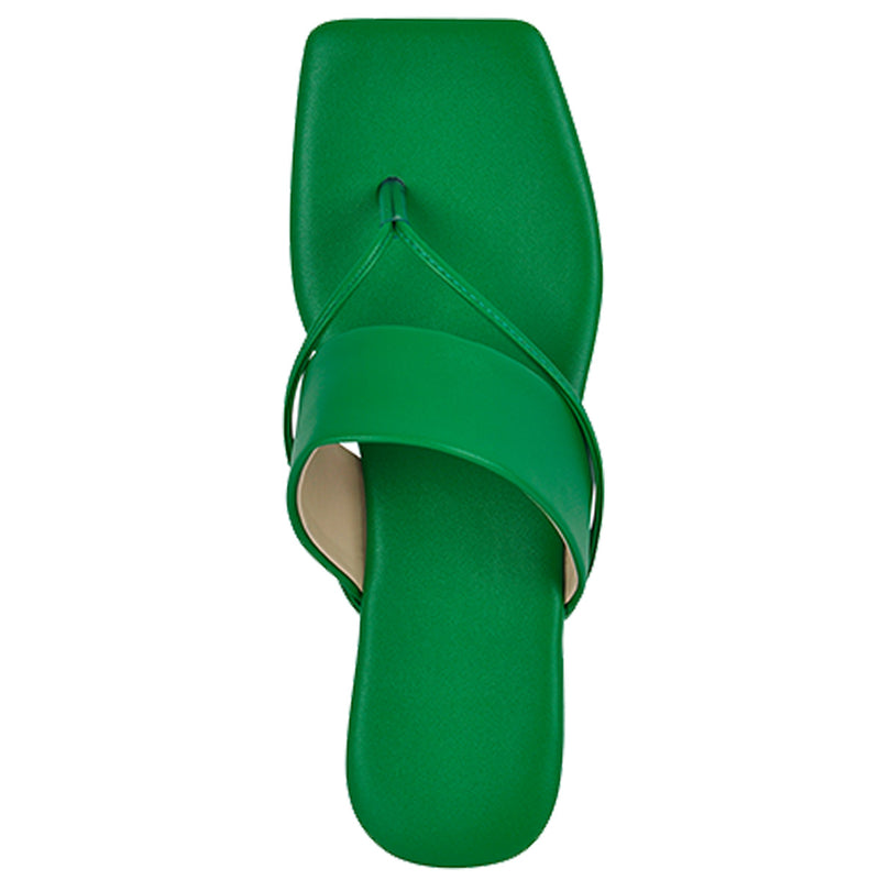 Green Flip Flops Flat Thong Sandals