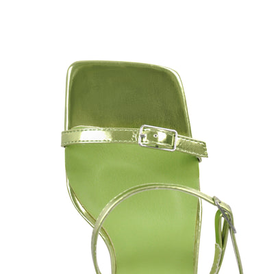 Open Toe Ankle Strap Buckle Sandals