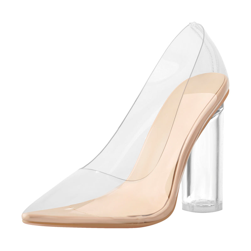 Pointed Toe Clear High Heels Pumps