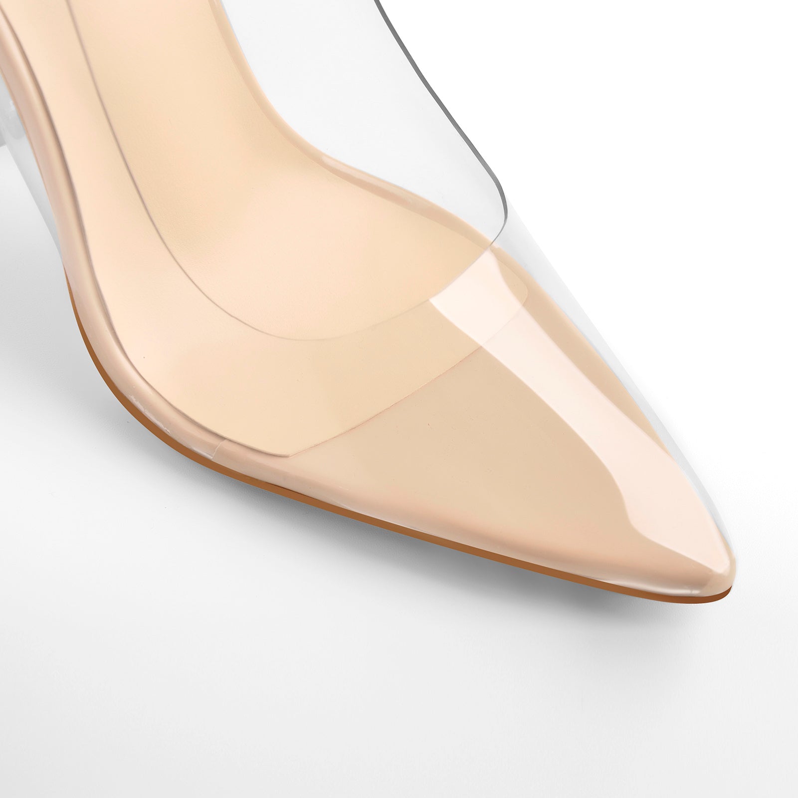 Pointed Toe Clear High Heels Pumps â Onlymaker