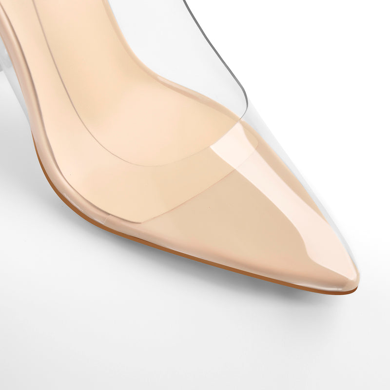 Pointed Toe Clear High Heels Pumps