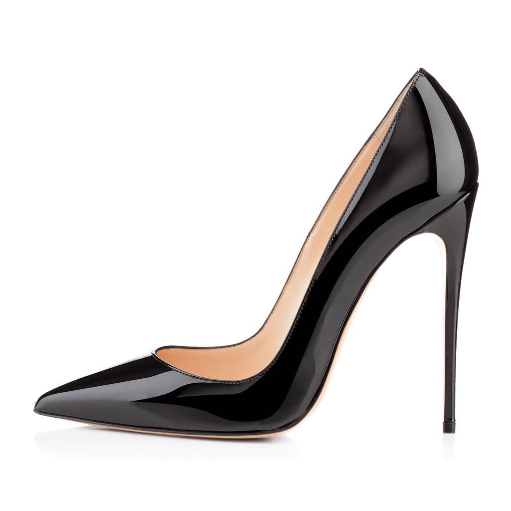 8cm 10cm 12cm Pointed Toe Slip On High Heel Pumps Onlymaker