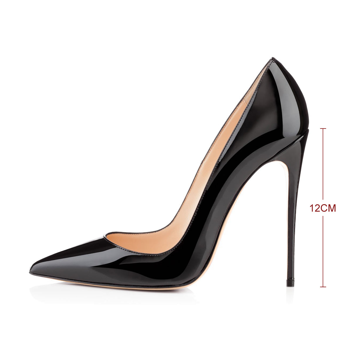 8cm 10cm 12cm Pointed Toe Slip On High Heel Pumps – Onlymaker