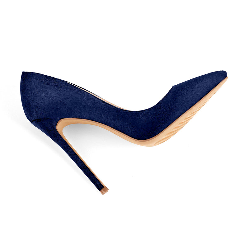 8cm 10cm 12cm Blue Pointed Toe Pumps Classic Stilettos