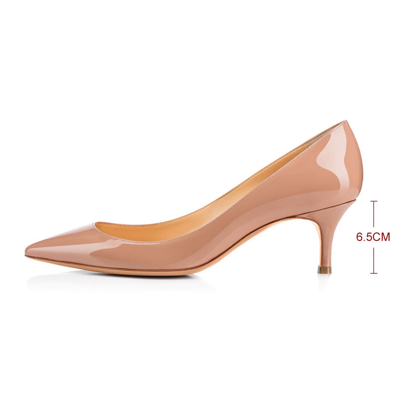 Baby Pink Pointed Toe Slip On 2.5in Pumps