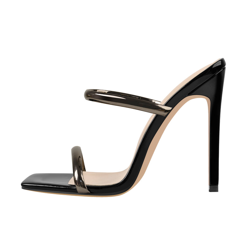 Square Toe High Heel Stiletto Sandals – Onlymaker