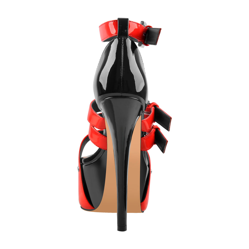 Platform Stiletto High Heels Buckle Sandals – Onlymaker