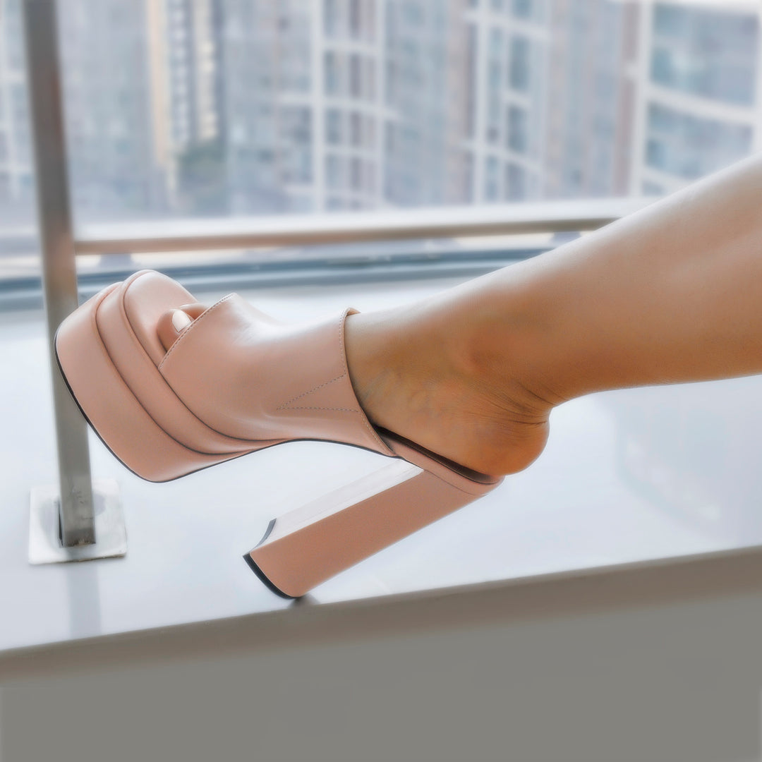 靴 Jungle Cat llic pink mules MB20121S-Manolo-Blahnik-Picoux