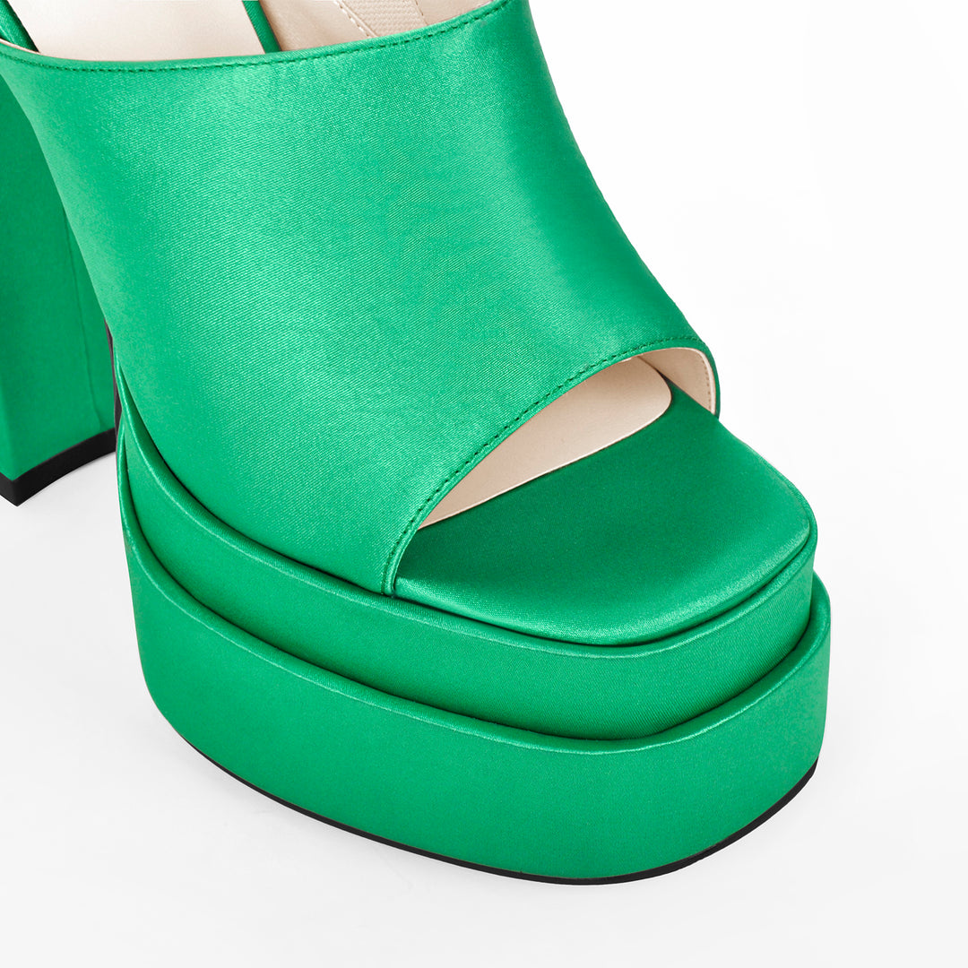 Platform Chunky High Heel Mules Sandals – Onlymaker