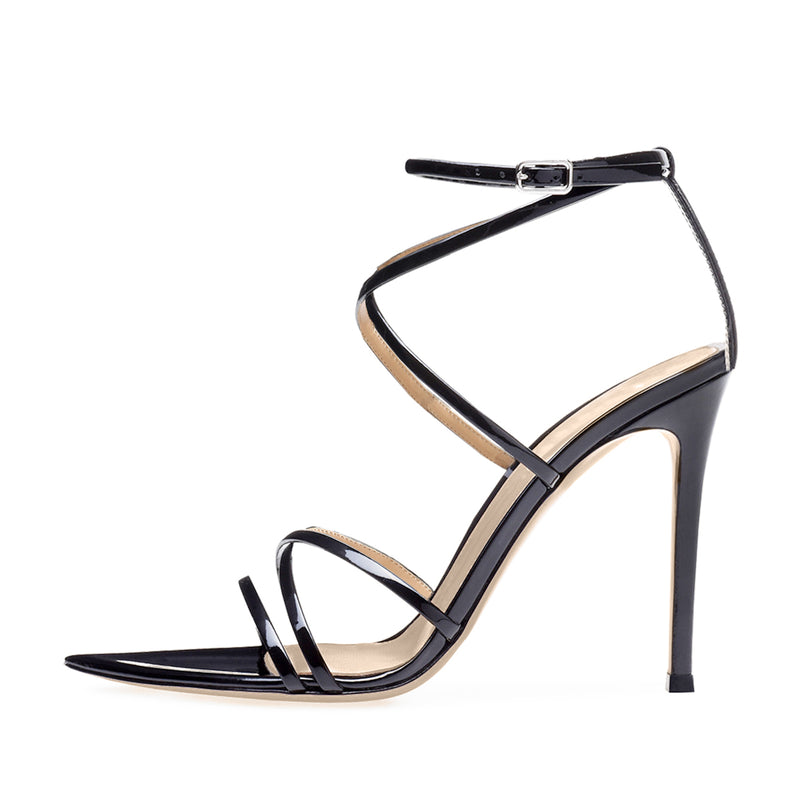 Gladiator Ankle Strap Pointed High Heels Sandals