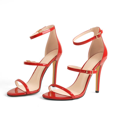 Ankle Strap Stiletto Open Toe Sandals – Onlymaker