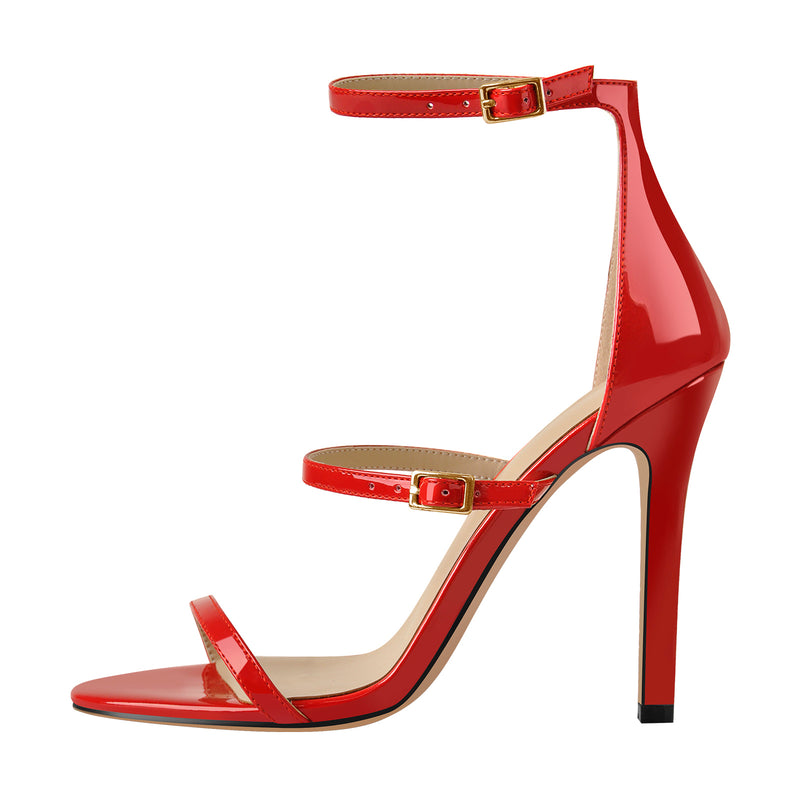 Ankle Strap Stiletto Open Toe Sandals – Onlymaker