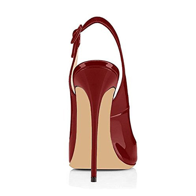 Open Toe Thin High Heels Slingback Sandals