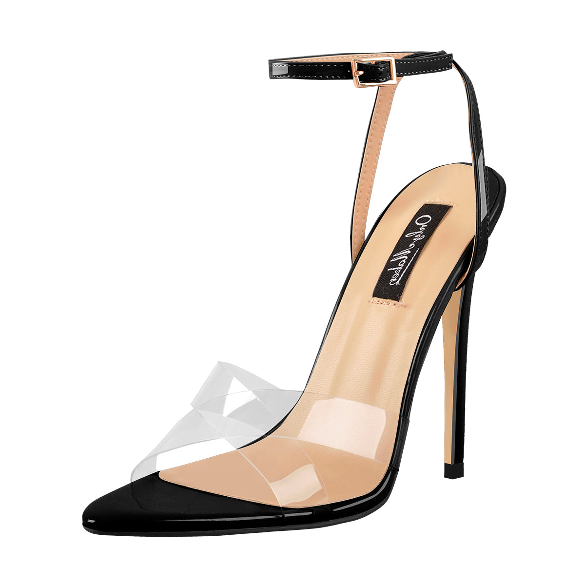 Clear Cross Band Open Toe High Heel Sandals – Onlymaker