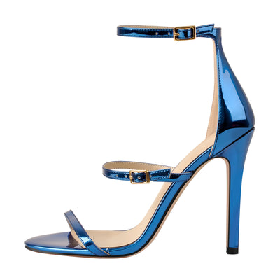 Ankle Strap Stiletto Open Toe Sandals – Onlymaker